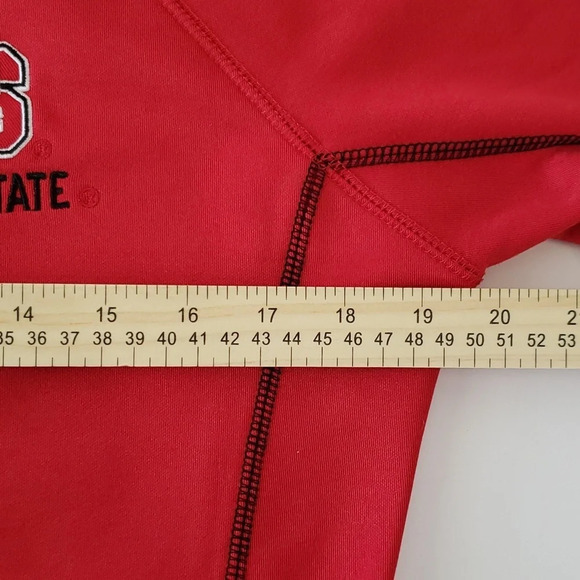 COLOSSEUM NCSU Slim Fit Large Women's Zip Pullover Hoodie Embroidered Red - Picture 7 of 12